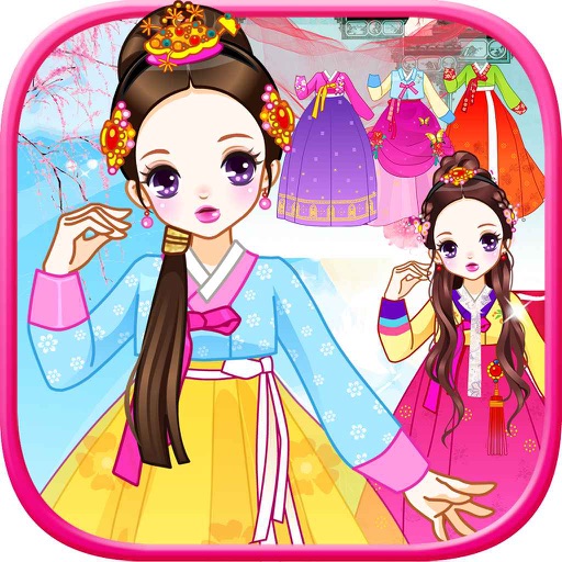 Hanbok princess - dress together icon