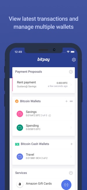 Bitpay Secure Bitcoin Wallet Im App Store - 