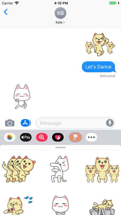 Dancing Cat Animated Stickers screenshot 3