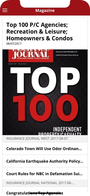 Insurance Journal News