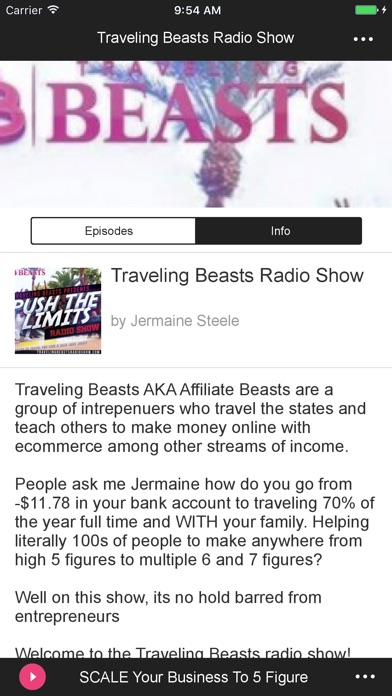 Traveling Beasts Radio Show screenshot 2