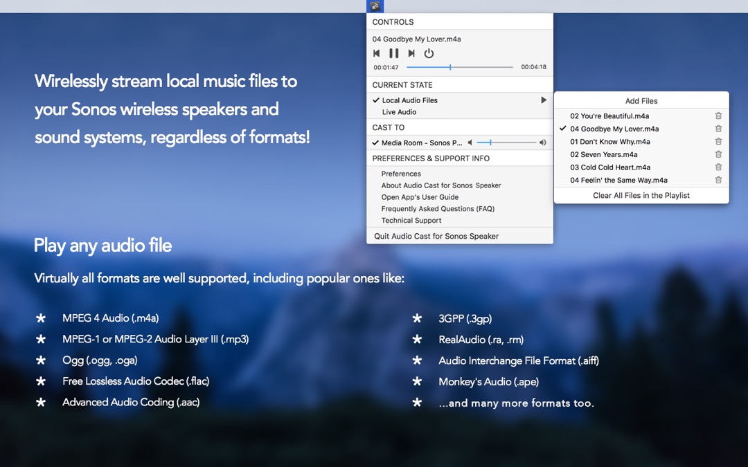 play mac audio through sonos