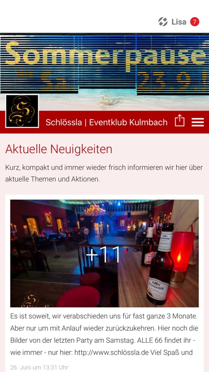 Schlössla | Eventklub Kulmbach