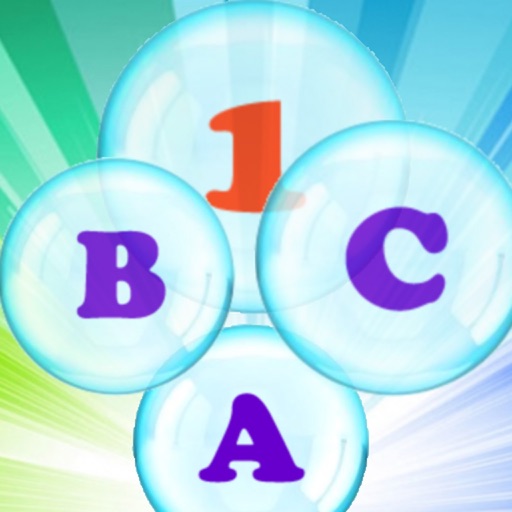 Alphabet, Bubbles and Numbers Icon