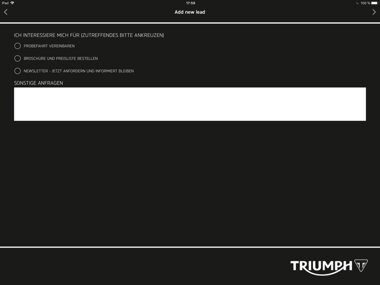 Triumph Lead-Collection App