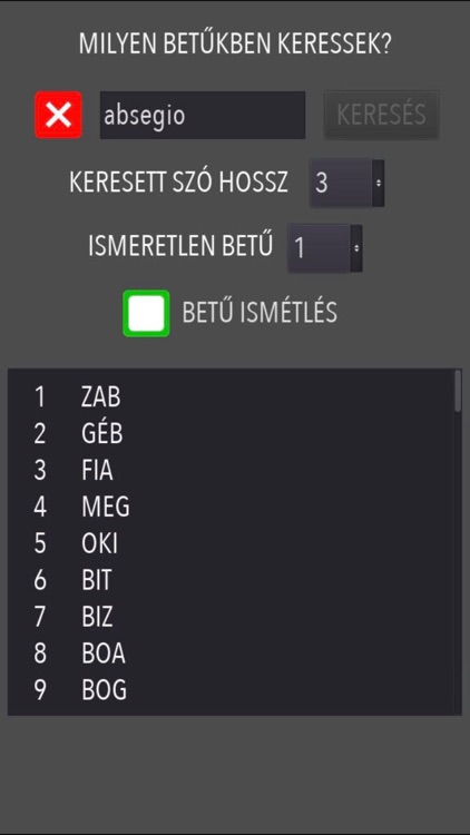 Szó kereső - Anagram screenshot-4