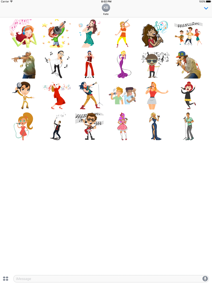 I Am A Super Star Singer Stickers