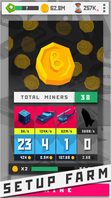 Bitcoin Miner: Clicker Game screenshot 2