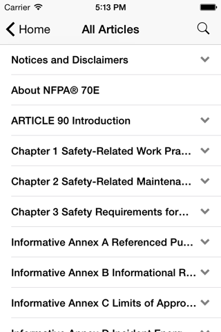 NFPA 70E 2012 Edition screenshot 2