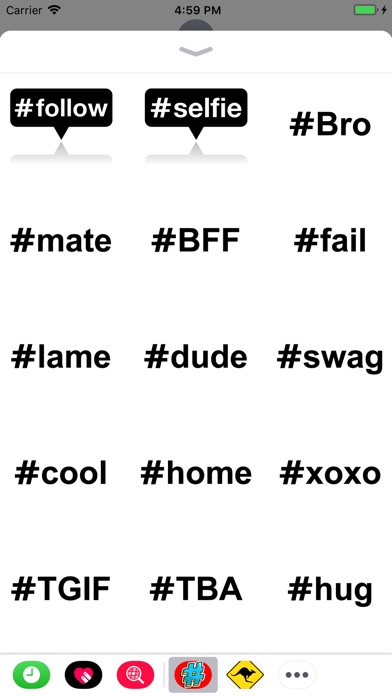 Hashtags screenshot 2