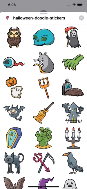 Halloween Doodle Stickers Pro(圖6)-速報App