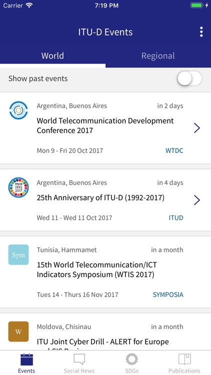 ITU-D Events