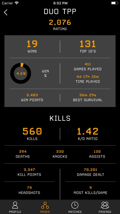 Stats Tracker for PUBG Xbox-PC screenshot-7
