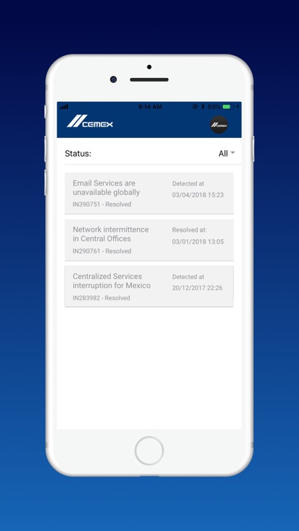 CEMEX Service Notifications