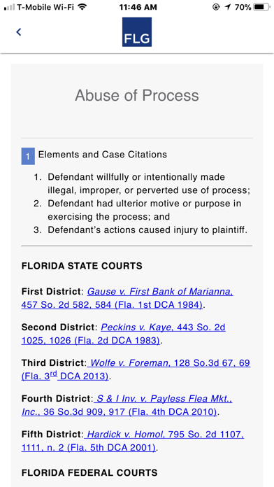 Florida Litigation Guide screenshot 4