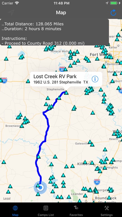 Texas – Camping & RV spots