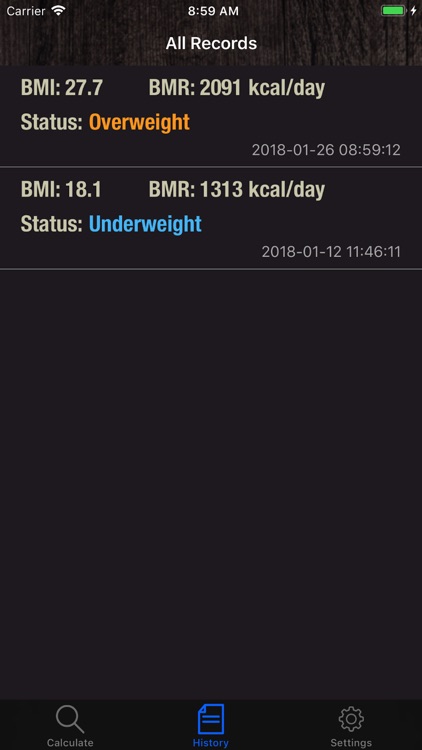 BMI&BMR Calculator