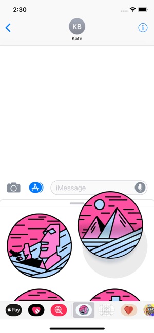 Pink Landscapes Stickers(圖3)-速報App