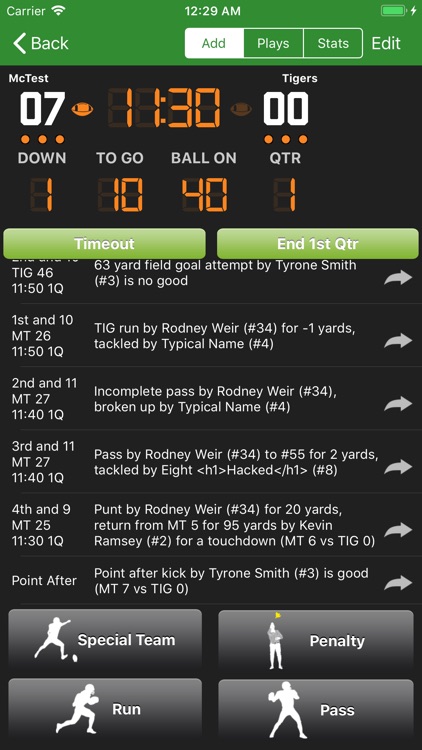 DS Football Statware