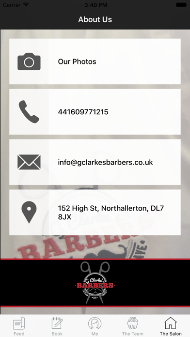 G Clarkes Barbers Appointments screenshot 3