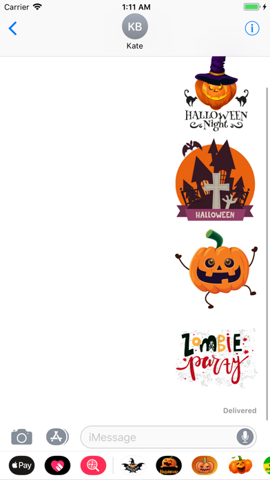 Happy Halloween Boo Sticker IM screenshot 4