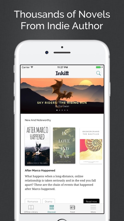 Inkitt: Fiction Books, Novels & Stories in English screenshot-0