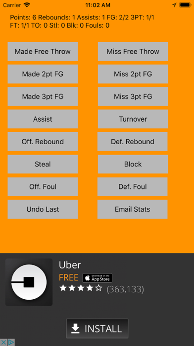 Screenshot #3 pour MTS Basketball Stats