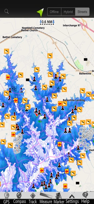 Murray lake GPS nautical Chart(圖4)-速報App