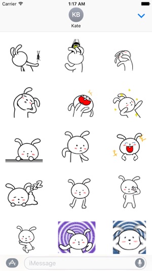 Animated Funny Rabbit Sticker