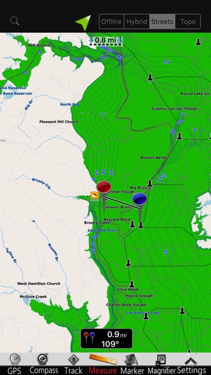 Toledo Bend GPS Nautical Chart