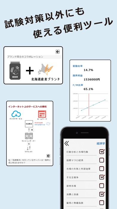 中小企業診断士試験対策アプリ「中小企業診断士の手帳」のスクリーンショット2 中小企業診断士試験対策アプリ「中小企業診断士の手帳」のスクリーンショット2