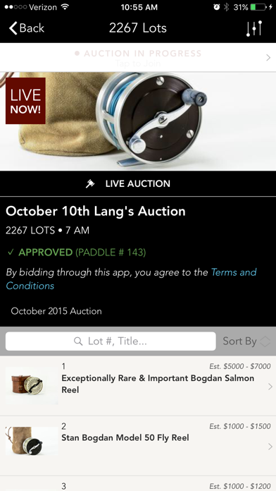 Lang's Auction screenshot 2