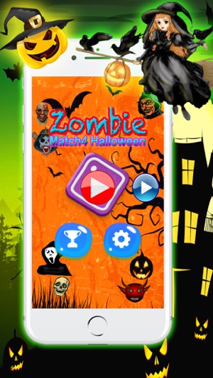 Zombie Match 4 Halloween Game(圖1)-速報App