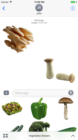 Vegetables Stickers for iMessage(圖1)-速報App