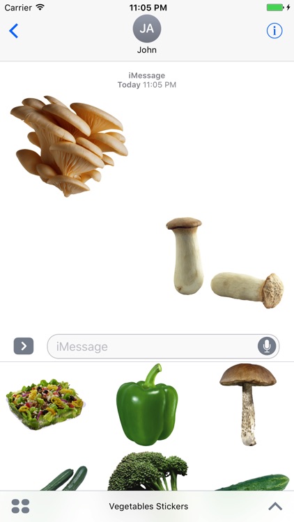 Vegetables Stickers for iMessage
