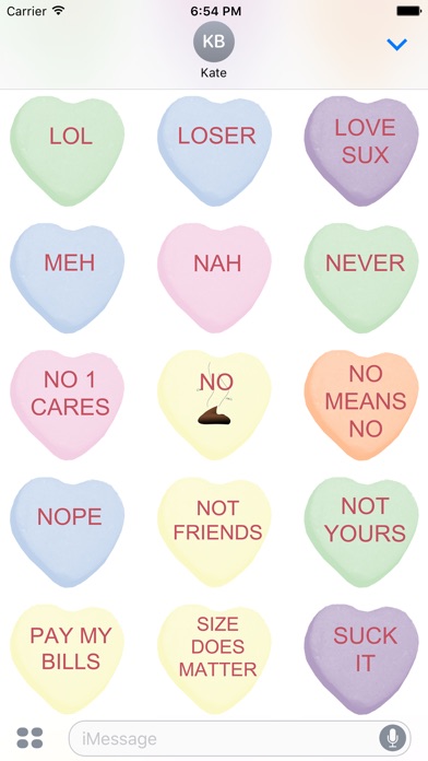 Candy Hearts 2 Stickers screenshot 4