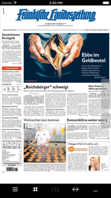 Fränkische Landeszeitung screenshot 2