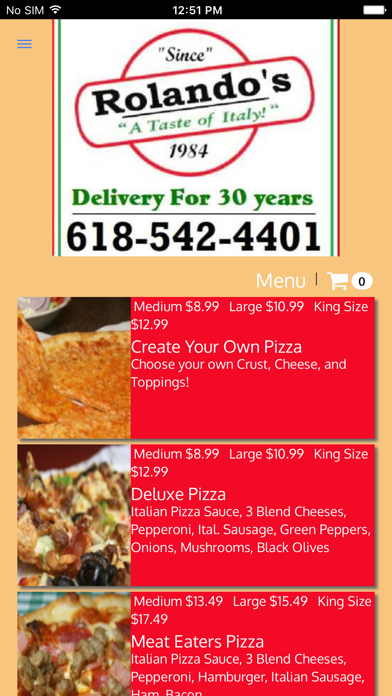 Rolando's Pizza screenshot 3