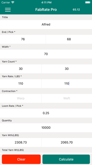 FabRate Pro-Textile Calculator