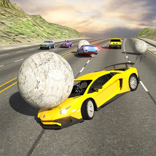 Rolling Ball Car Crash Racing