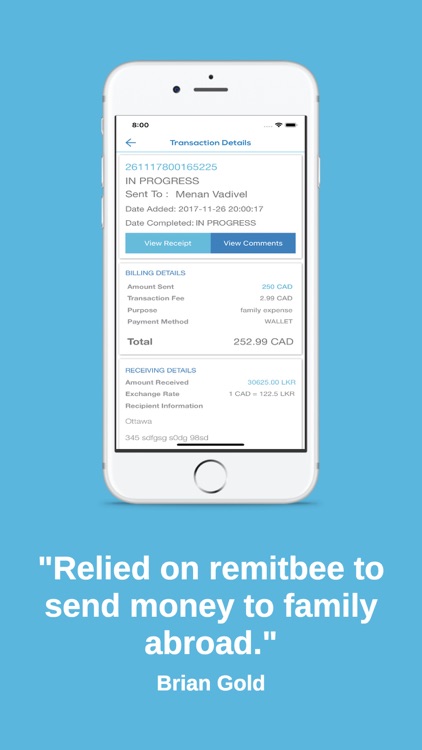RemitBee Money Transfer screenshot-3