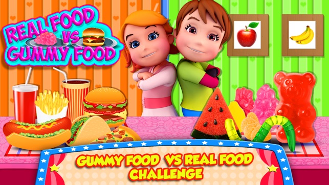 Gummy Food Vs Real Food Challenge! Dare 