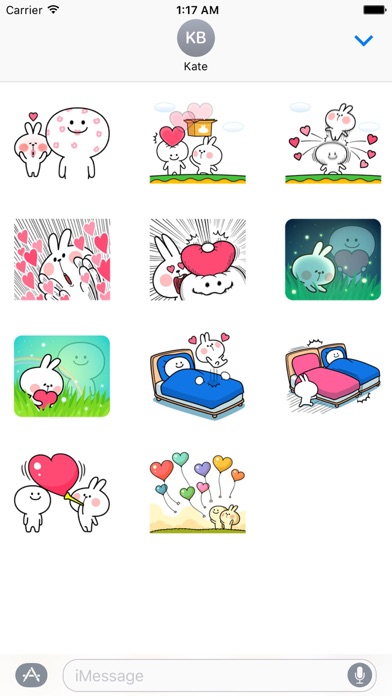 White Rabit and Love Sticker screenshot 3