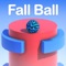 The goal is to make the ball fall down successfully