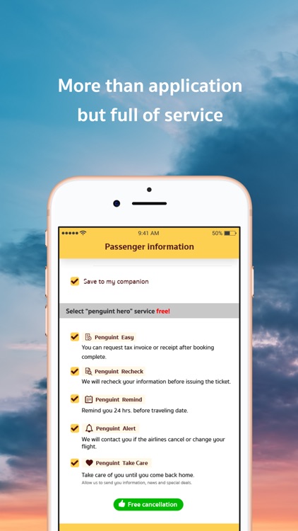 Penguint - airfare promotion