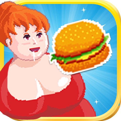 Feed the Mega Mama - Simple Pixel Food Swipe Game iOS App