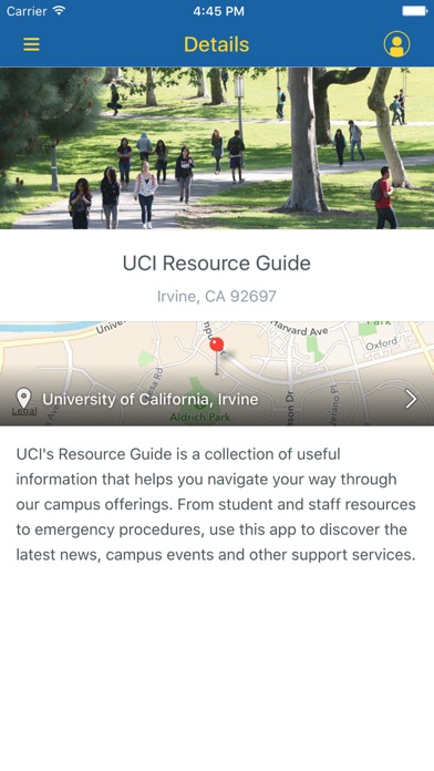 UCI Resource Guide screenshot 2