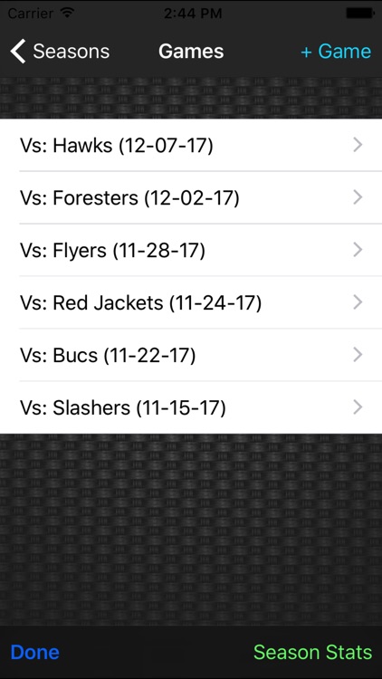 Hockey Stats Tracker Touch