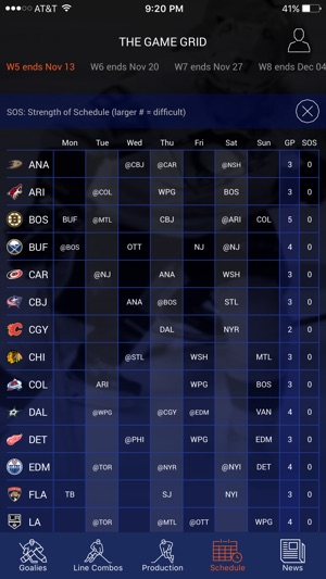 Left Wing Lock Fantasy Hockey(圖4)-速報App