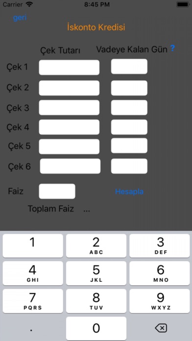 BankApp screenshot 3